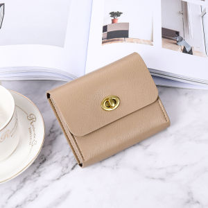 Ví Da Mềm Phong Cách Hàn Quốc Cho Nữ Nhiều Ngăn Đựng Thẻ Mỏng Màu Trơn Đơn Giản Trang Trí Thắt Lưng Ví Nữ Mới