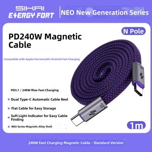 Sikai | Magnetic Reconnecting and Auto Reset Cable Braided Data Line