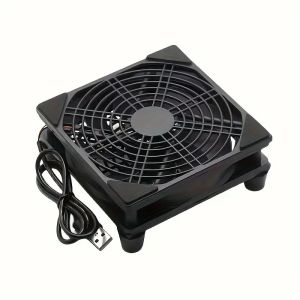 120 มม.240 มม.พัดลม Router พัดลมระบายความร้อน DIY PC Cooler กล่องทีวีไร้สายเงียบเงียบ DC 5V USB Power 12 ซม.W/สกรูป้องกันสุทธิ