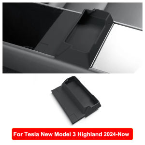 for Tesla Model 3 Y YL Juniper Highland 2025 2026 Launch Center Console Armrest Storage Box Glasses Phone Case Tray Organizer