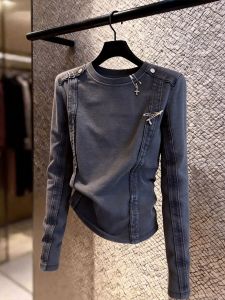 Elegant Stylish French Designed Long Sleeve Womens Blouse