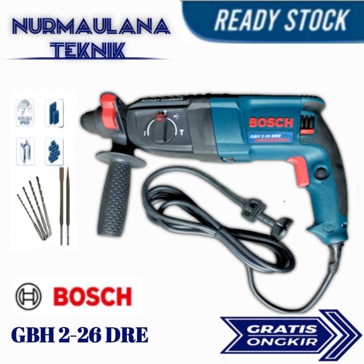 Mesin Bor Beton SDS BOSCH GBH 2-26 DRE Rotary Hammer 3 Fungsi | Lazada ...