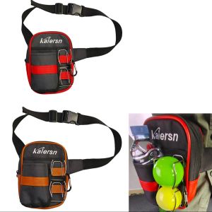 Kaiersn Park Golf Bag Golf Ball Pocket With 2Pcs Ball Clamp Golf Accessory Bag