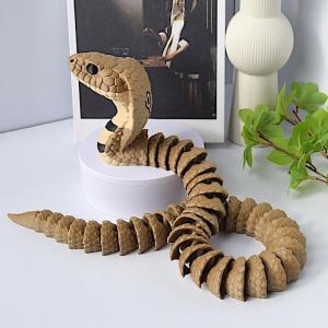 2026**3D Printed King Cobra Statue Realistic Modeling Realistic Modeling Snake Ornaments Tabletop Display***