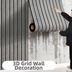 O Margo | Self-Adhesive Wall Decorative Strip for TV Background 3D Lattice Panel