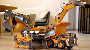 Remote Control Car Alloy Excavator Toy Dump Truck Monster Truck RC Car Engineering Toys For Children