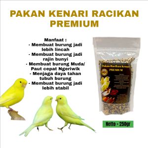 Pakan Racikan kenari Premium/Pakan Kenari 250 Gram