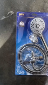 "CHERRY BLOSSOM" (#2218) Telephone Shower Head Set Stainless Steel