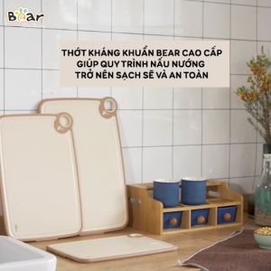 Thớt Bear Cao Cấp Chống Khuẩn Chất Liệu An Toàn Bề Mặt Chống Trượt Dễ Vệ Sinh Dùng Nhà Bếp CX-E0023