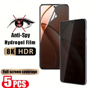 3-5Pcs Privacy Hydrogel Film For Xiaomi 17 Promax Redmi K80 K70 K60 Pro Ultra for Redmi K90 K60E K70E Without Fingerprint Ulock