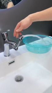 Đầu Nối Vòi Nước INOX Thông Minh Xoay 1080° Khớp nối vòi nước Cho Bồn Rửa Với 2 Chế Độ Phun Nước Tiết kiệm