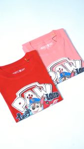 Highest Kids - Kaos Anak Cowok Cewek Gambar Paw Patrol Warna Merah dan Pink Bahan Cotton Combed 30s Ukuran S M L XL Usia 3th 4th 5th 6th 7th 8th 9th 10th HKTS77