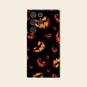 Glow Pumpkin Luxury Fashion Full Lens Protective Case for Samsung Galaxy S26 S25 S24 A56 A36 Plus Ultra