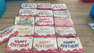 FUFU SHOP ลูกโป่ง HAPPY BIRTHDAY จัดฉากหลังวันเกิด