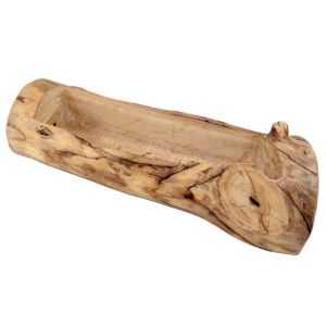 Luxurious Wooden Tree Stump Succulent Planter Rectangular Large Diameter Cactus Flower Box Creative Personalized Home Decor