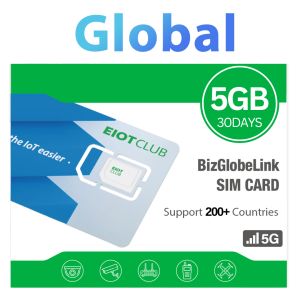 EIOTCLUB International SIM Card - 5GB 30DAY High Speed 5G/4G Global Travel SIM Global Coverage 200+ Countries No Contract Fee