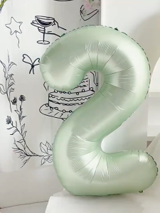 Balon Foil Angka Jumbo Hijau Zaitun Ukuran 32Inch Balon Angka Large Ukuran 80cm Warna Hijau Olive Untuk Dekorasi Perayaan Ulang Tahun