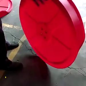 CONVEX MIRROR 80CM / 100CM PC Plastic Orange Outdoor Safety Road Corner Cermin Cembung