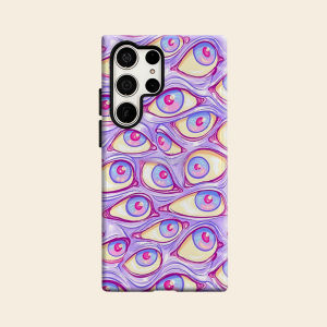 BILIBILI | Psychedelic Eyes Seamless Luxury Fashion Full Lens Protective Case for Samsung Galaxy S26 S25 S24 A56 A36 Plus Ultra