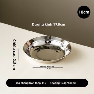 BAICHANG | Đĩa Tròn Chất Lượng Thực Phẩm Inox 316