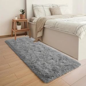 Soft And Fluffy Long Pile Carpet Easy-Care And Machine Washable Living Room Sofa Rug Bedside Rug For Bedroom Home Decor