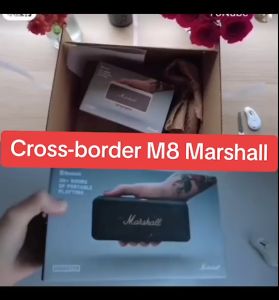ซับวูฟเฟอร์เสียงดีแบรนด์ M8 Marshall EMBERTON cube ไร้สาย Bluetooth ใหม่ ในรูปแบบของ cross-border