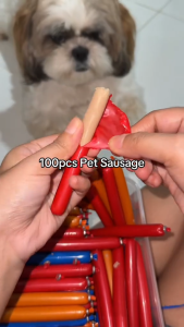 BUY 10 SHIP 32 Pet Food Snack Treats Hotdog 15g All Stages Dog Cat Sausages Protein Pet Food Treats