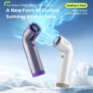 Taoxilife Portable Handheld Fan 5000mAh USB Rechargeable Turbofan 199 Levels LED Digital Mini Fan