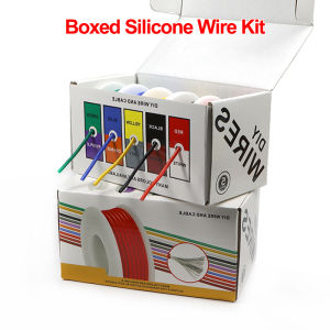 Boxed Heat Resistant Flexible Silicone Wire Kit 30/28/26/24/22/20/18/16AWG Stranded Cable Electrical Tinned Copper Wires