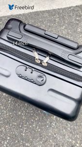 [Stok Ada] Freebird 14-Inch Lightweight ABS+PC Cabin Luggage Durable Carry-On Suitcase with Scratch-Resistant Shell & 360° Silent Wheels