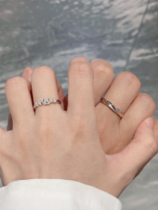 YUCOO | Luxurious Silver Couple Rings