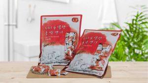 Kẹo Hồng Sâm Không Đường KGS Hàn Quốc 300g- Giảm căng thẳng mệt mỏi giúp hơi thở thơm mát