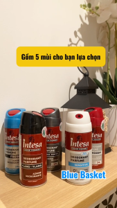 Xịt Khử Mùi Hương Nước Hoa Dành Cho Nam Intesa Pour Homme 150ml Của Ý Giúp Ngăn Mùi 24h