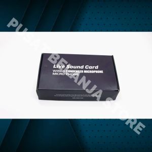 BERGARANSI TaffSTUDIO Mixer Audio External Sound Card Live Phantom Power 48V Q7