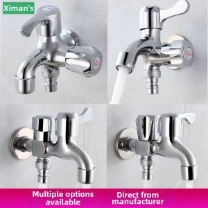 Dual-Use Copper Washer Faucet With Side Open Design