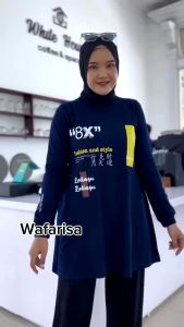 Tunik Wanita Lengan Panjang Celin Tunik Kaos Katun Combed 24s S M L XL XXL 3XL Baju Atasan Jumbo COD