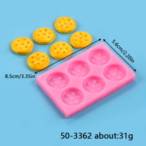 Cookies Silicone Mold DIY 6-Cavity Heart Round Square Pentagram Fondant Biscuits Chocolate Candy Baking Cake Decorating Tools
