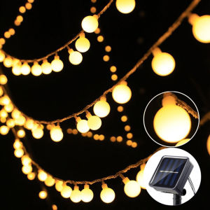 Solar LED Ball Fairy Lights Outdoor Garland Lights 8 Modes Waterproof Lamp Garden String Lights Wedding Christmas Tree Decor
