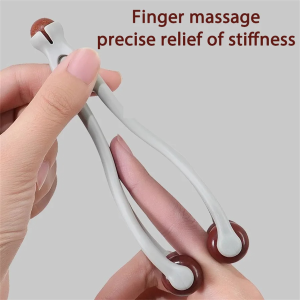 Bian Stone Finger Massage Roller Design Easy Use Relieve Finger Fatigue Promote Blood Circulation Portable Roller Finger Massage