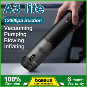 Baseus A3 Lite Car Vacuum Cleaner 12000Pa Wireless Portable Cleaning 80000 RPM Mini Vacuum Cleaner For Car Household Home Outdoor Cleaning