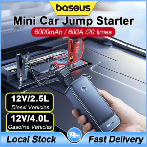 (Local-Stock)Baseus Car Jump Starter 600A Car Battery Starting Device 12V Portable Car Battery Starter Emergency AUTO Booster Starting Device Jump Start
