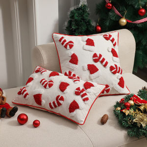 Tufted & Edge-Trimmed Pillow Cover
