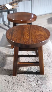 Ghế Đôn Gỗ Mặt Tròn Cao 24.5cm