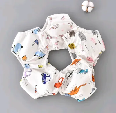 (Giặt được) Combo 5 Tã Vải Hoạ Tiết Cotton Size 3-22kg Giao Ngẫu Nhiên Bé Trai Bé Gái