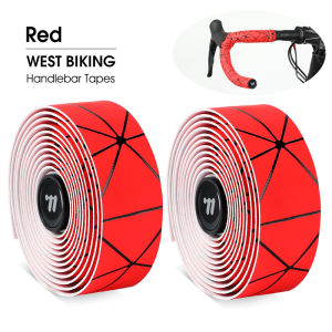 West Biking | WEST BIKING Bicycle Handlebar Tape Soft EVA PU Bike Bar Tape Professional Cycling Damping Anti-Vibration Wrap With 2 Bar Plugs