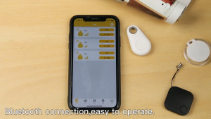 Teardrop Shape Bluetooth Anti-Lost Device Keychain Alarm Phone Tracker Finder with Easy Double-Click Activation Feature