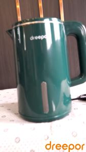 Dreepor Stainless Electric Kettle 2L 1500W Power Fast Boiling with Anti-burnout Protection Automatic Household Electric Kettle Double Layer Anti-scalding