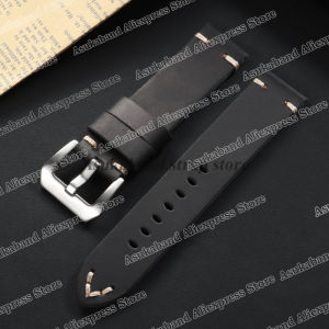 18mm 20mm 22mm 24mm 26mm Vintage Genuine Leather Watch Band for Panerai for Omega Bracelet Stitching Cowhide Universal Men Strap