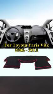 Tấm Che Nắng Taplo Toyota Yaris Vitz 2006-2011 Chất Liệu Polyester/flannel Chống Trơn Phụ Kiện Nội Thất Ô Tô Bảo Vệ Bảng Điều Khiển.