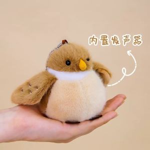 Đồ Chơi Búp Bê Nhồi Bông Phát Âm Hình Chú Hổ Voi Mũi Búp Bê Chim Linh Tinh Treo Đồ Chơi Chim Sẻ Trang Trí Túi Xách